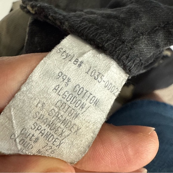 Current/Elliott Black and Cream Tie-Dye Jeans - Picture 10 of 13